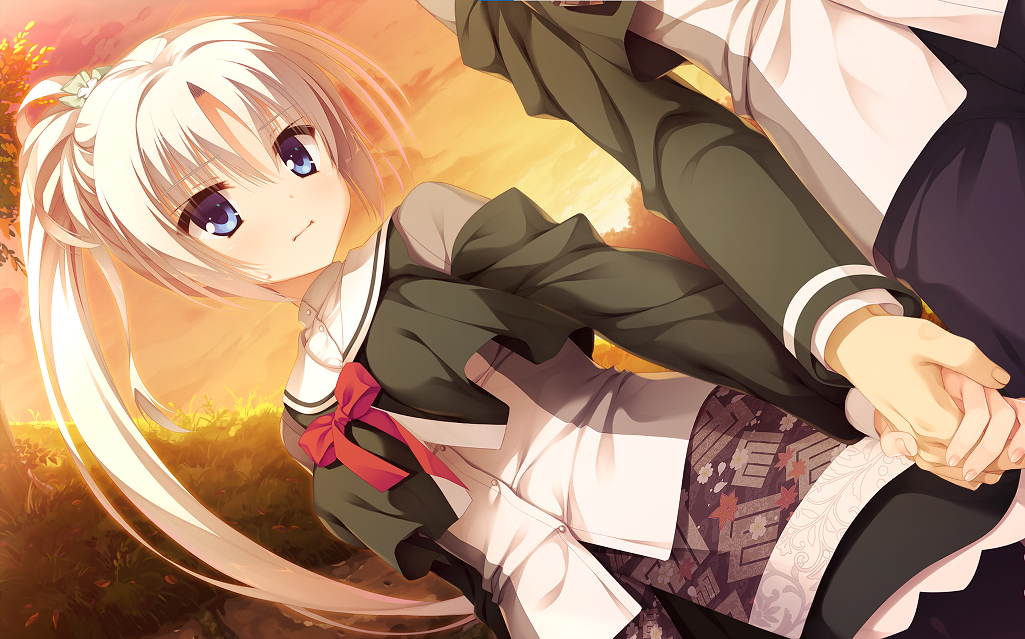 千恋万花 朝武芳乃:凛冬盛舞的白梅,白毛控的福音