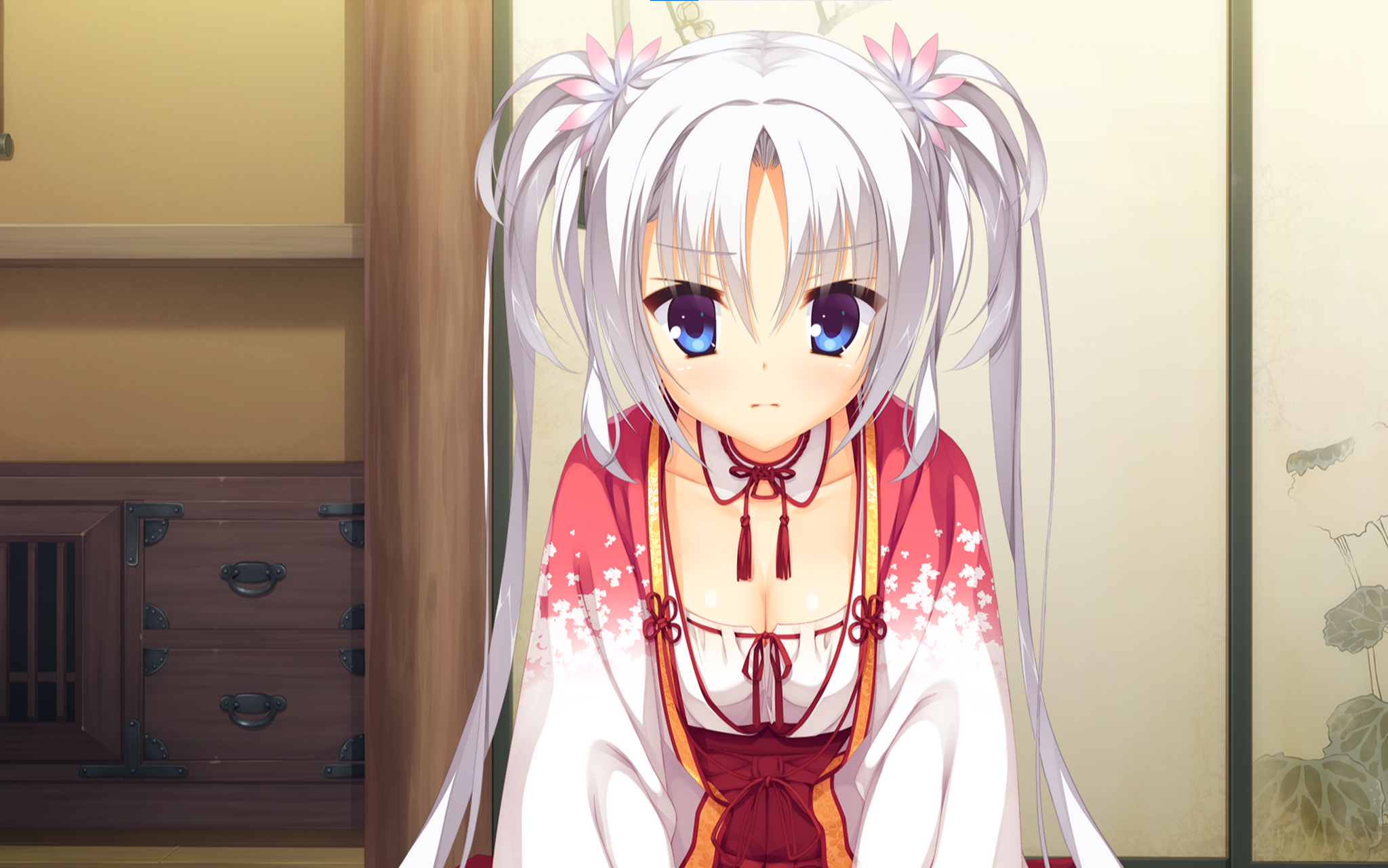 千恋万花 朝武芳乃:凛冬盛舞的白梅,白毛控的福音