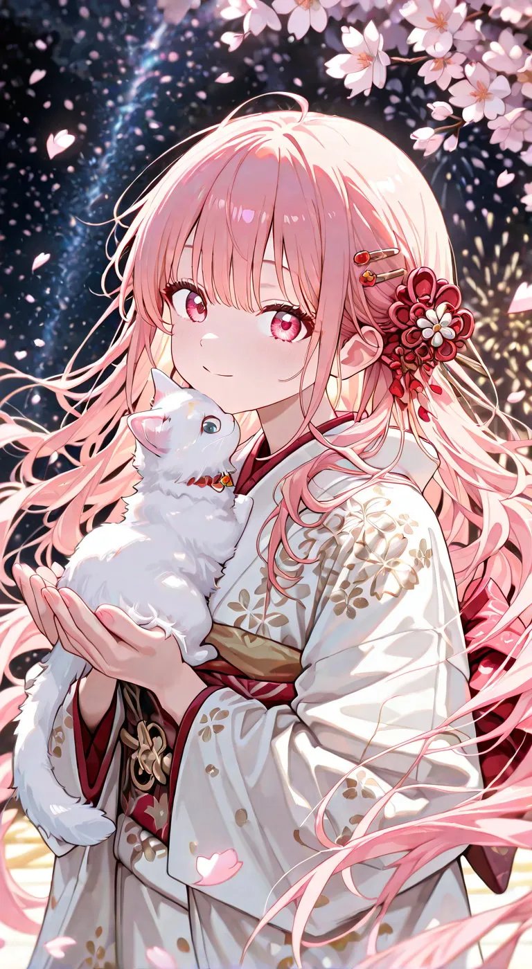 樱花花瓣动漫图片樱花树下少女回眸一笑动漫壁纸图片动漫躺樱花树上