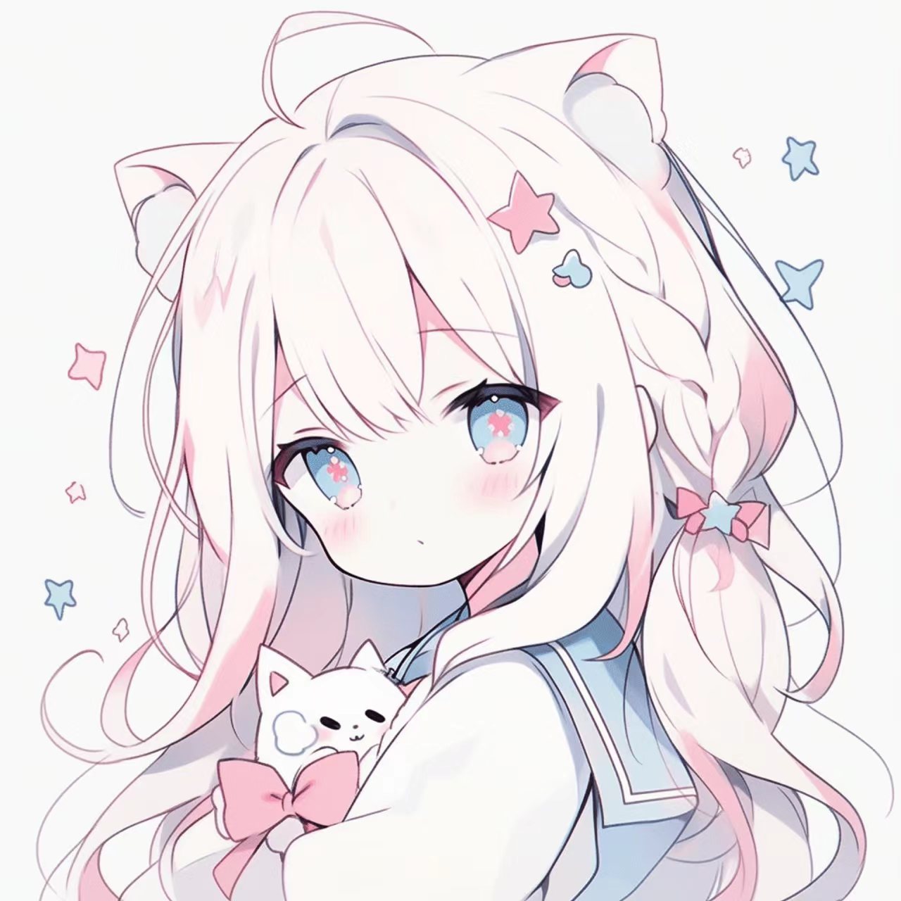 动漫头像和壁纸#  超可爱!礼貌拿图宝子们!