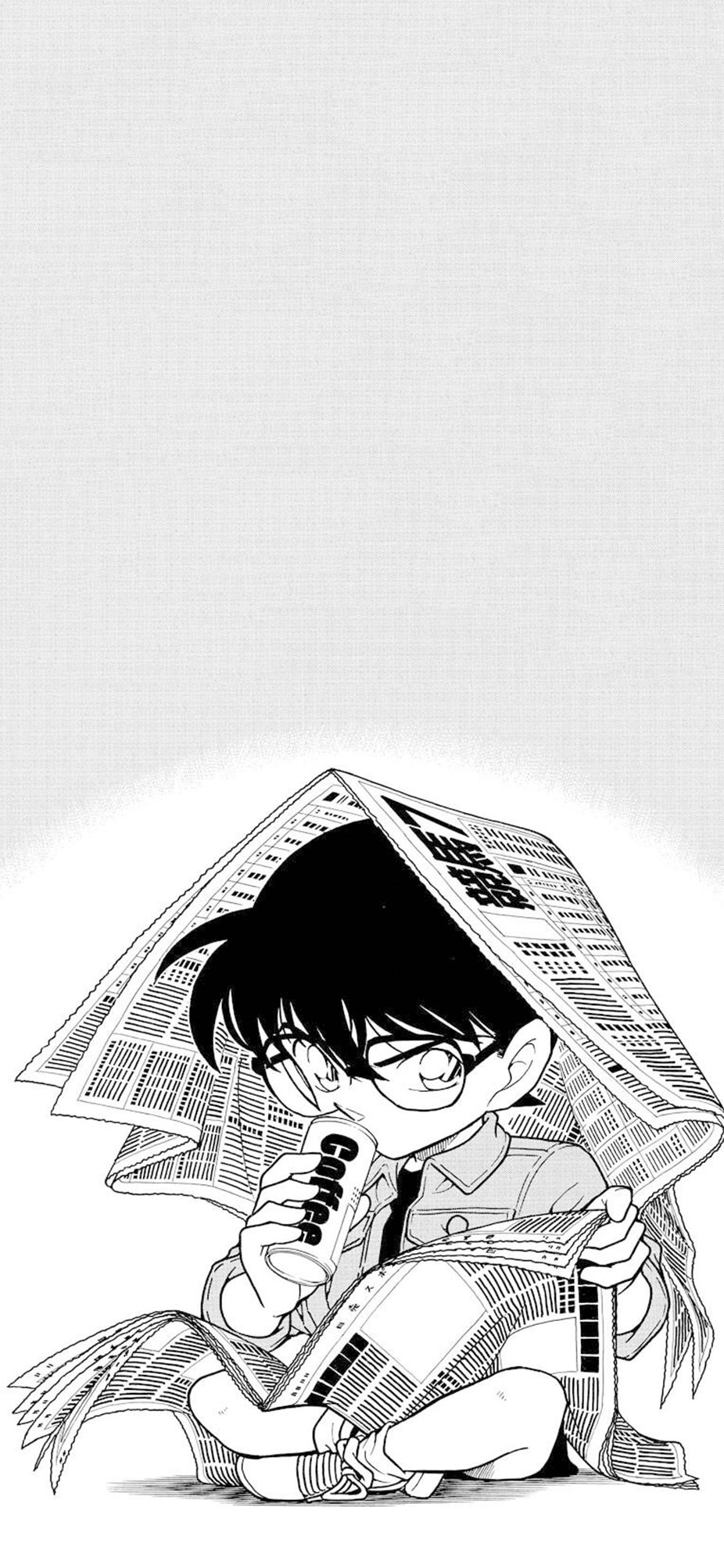 动漫壁纸# 《名侦探柯南》漫画黑白壁纸