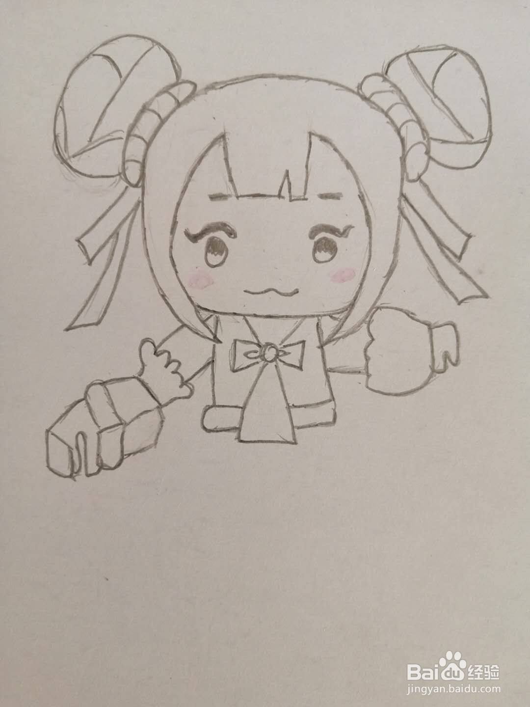 画月无双的6个步骤,涂完颜色的那个月无双,我写错字了