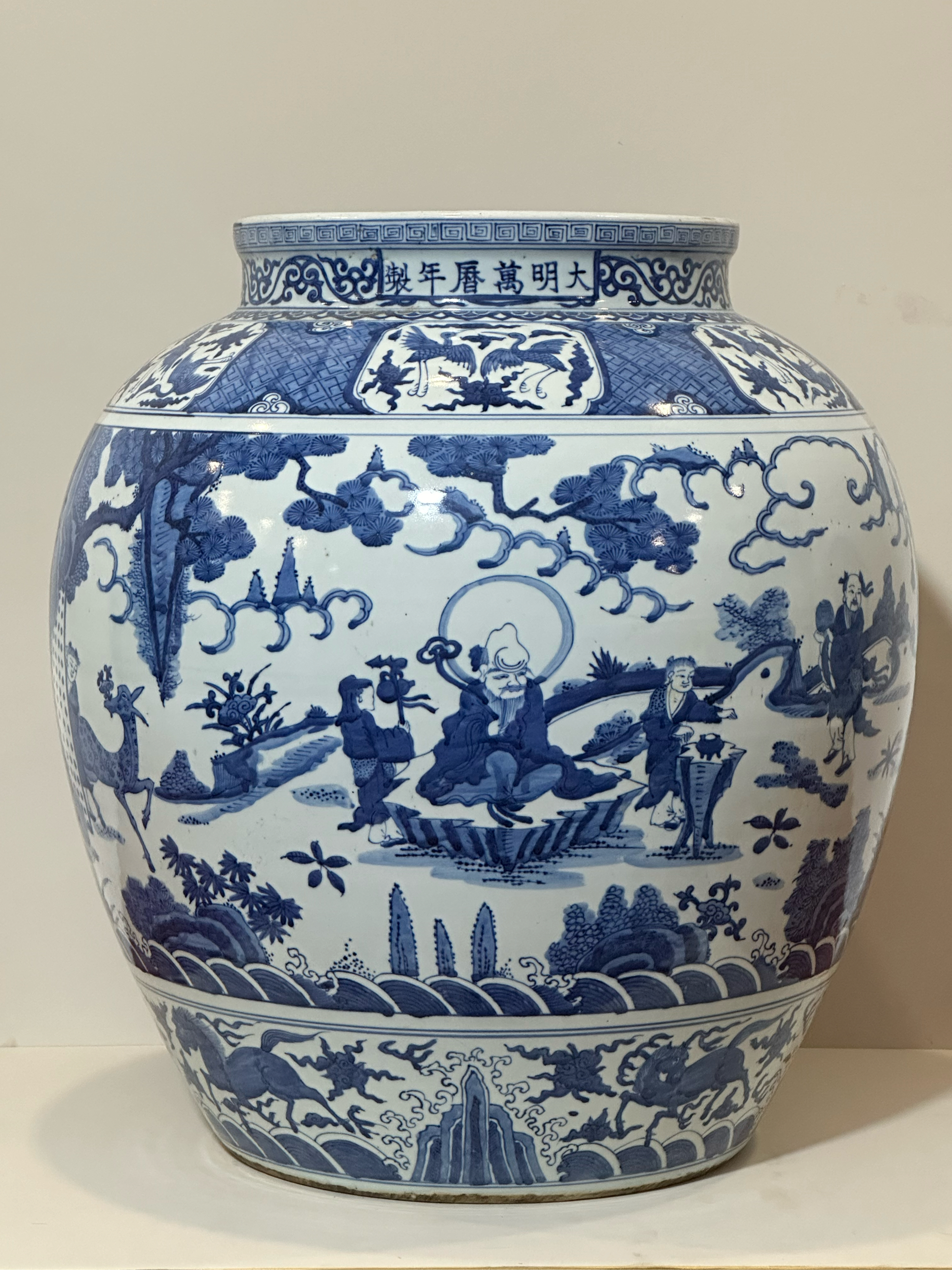 明代早期青花罐真品图图片