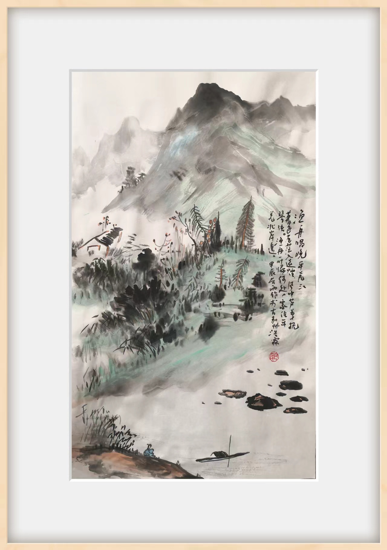 山川秀丽,古树参天,一幅水墨画卷在朋友圈中缓缓展开.