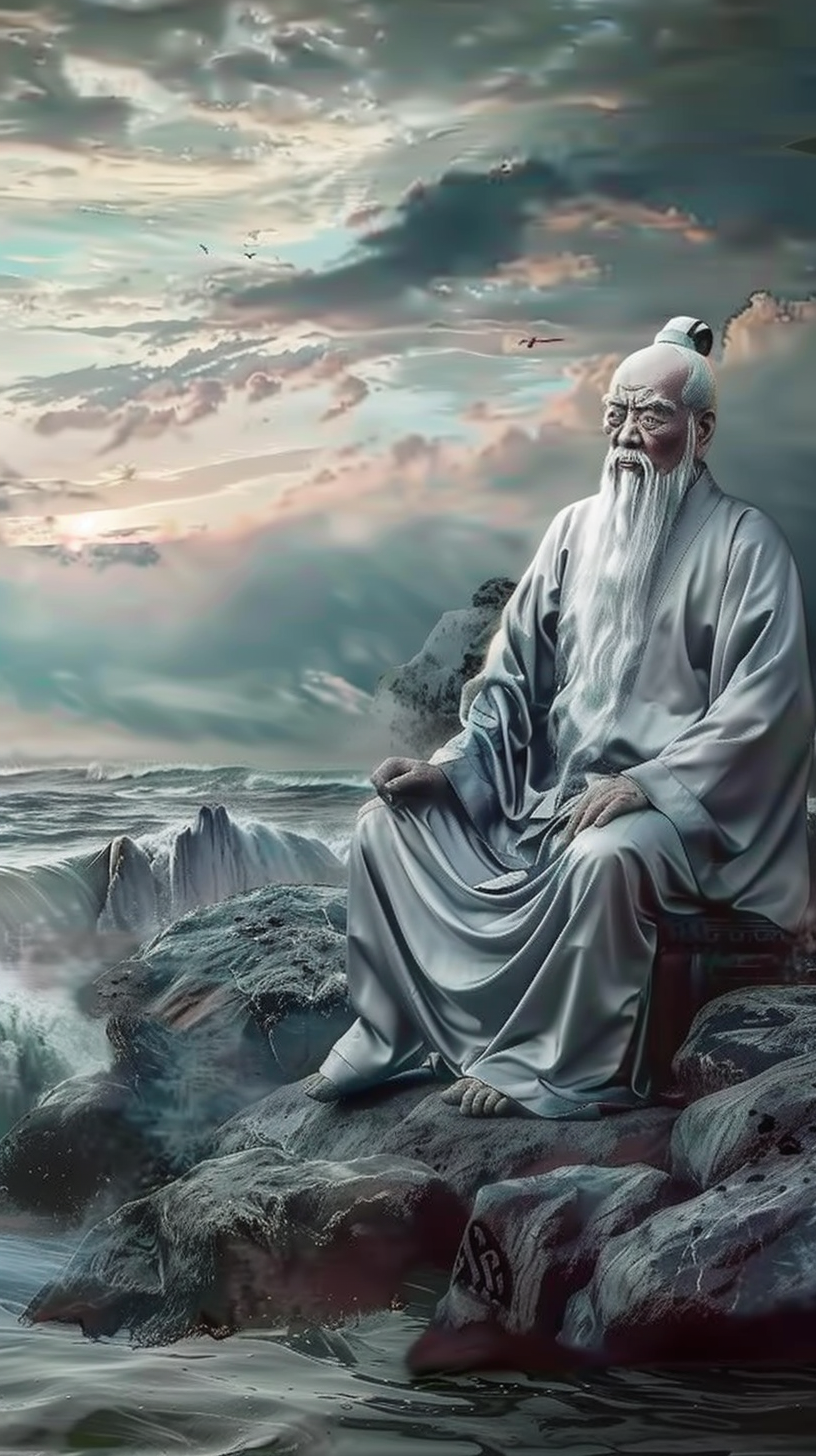 老子,又称为李耳,是道家哲学的创始人,被尊为"道德真君".