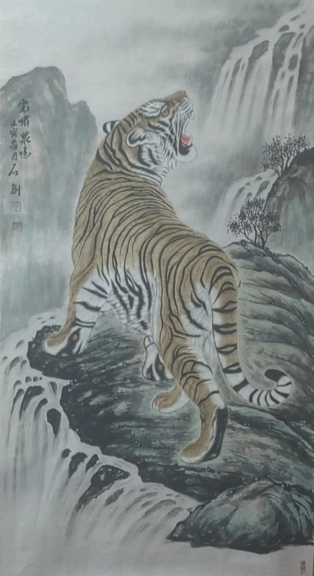 雨尽管不停的下着,但阻挡不了我们采访著名画家石创