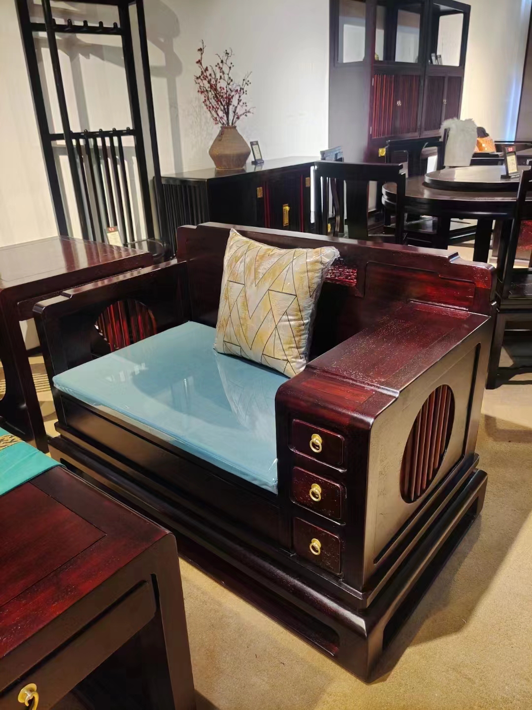 六六大顺/七星高照沙发,123六件套,非洲紫檀,清理库存,12880元/套.