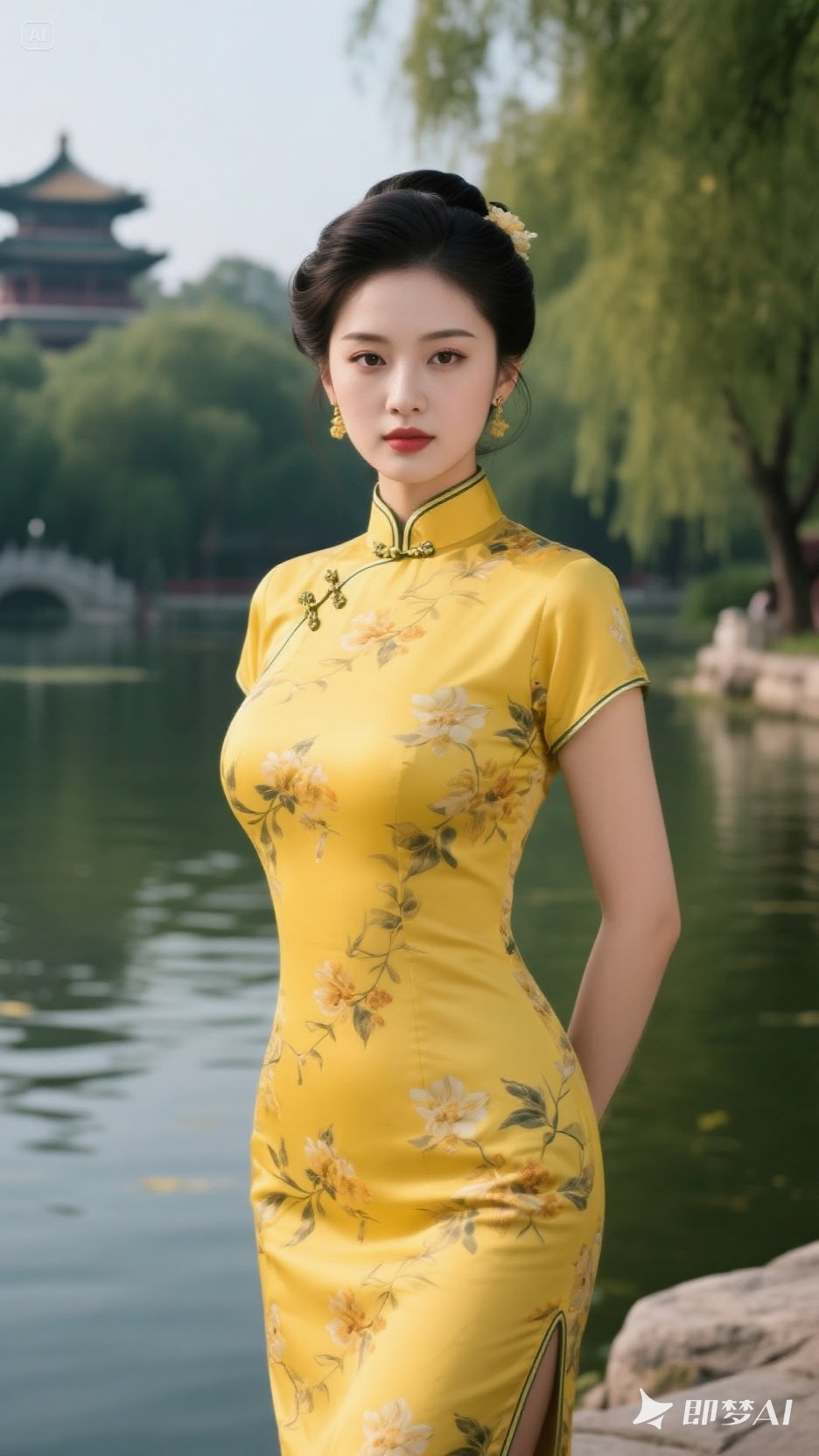 将古典艳丽美女曲线美女身姿婀娜美女旗袍明星 艳丽佳人美女旗袍穿