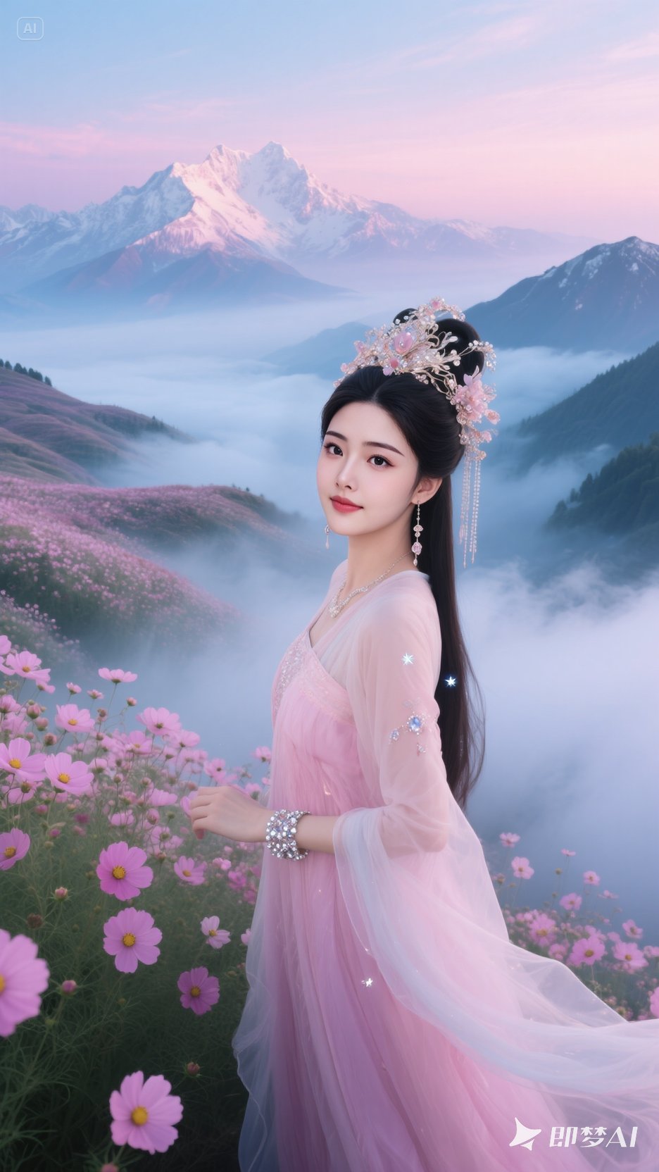 宛如梦幻中走出,令人一眼便沉醉于这超凡古装仙女图片 真人仙气飘飘的