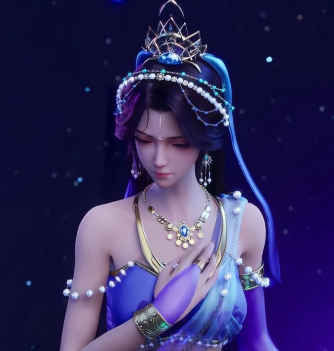 送你们几张照片 #神印王座动画# 第二柱月魔神阿加雷斯的女儿一一月夜