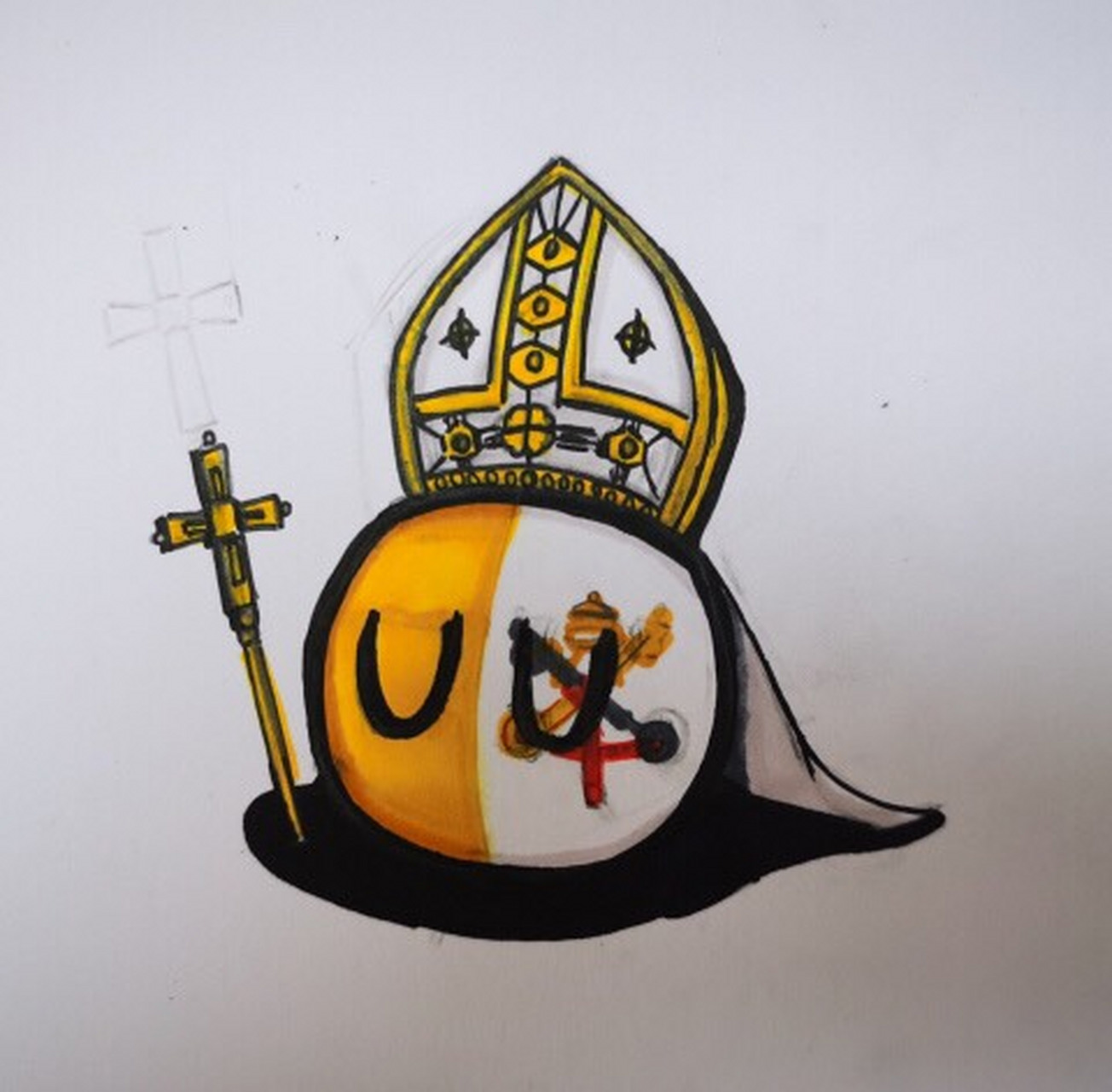 【精选波兰球漫画】梵蒂冈球 此漫画选自波兰球吧