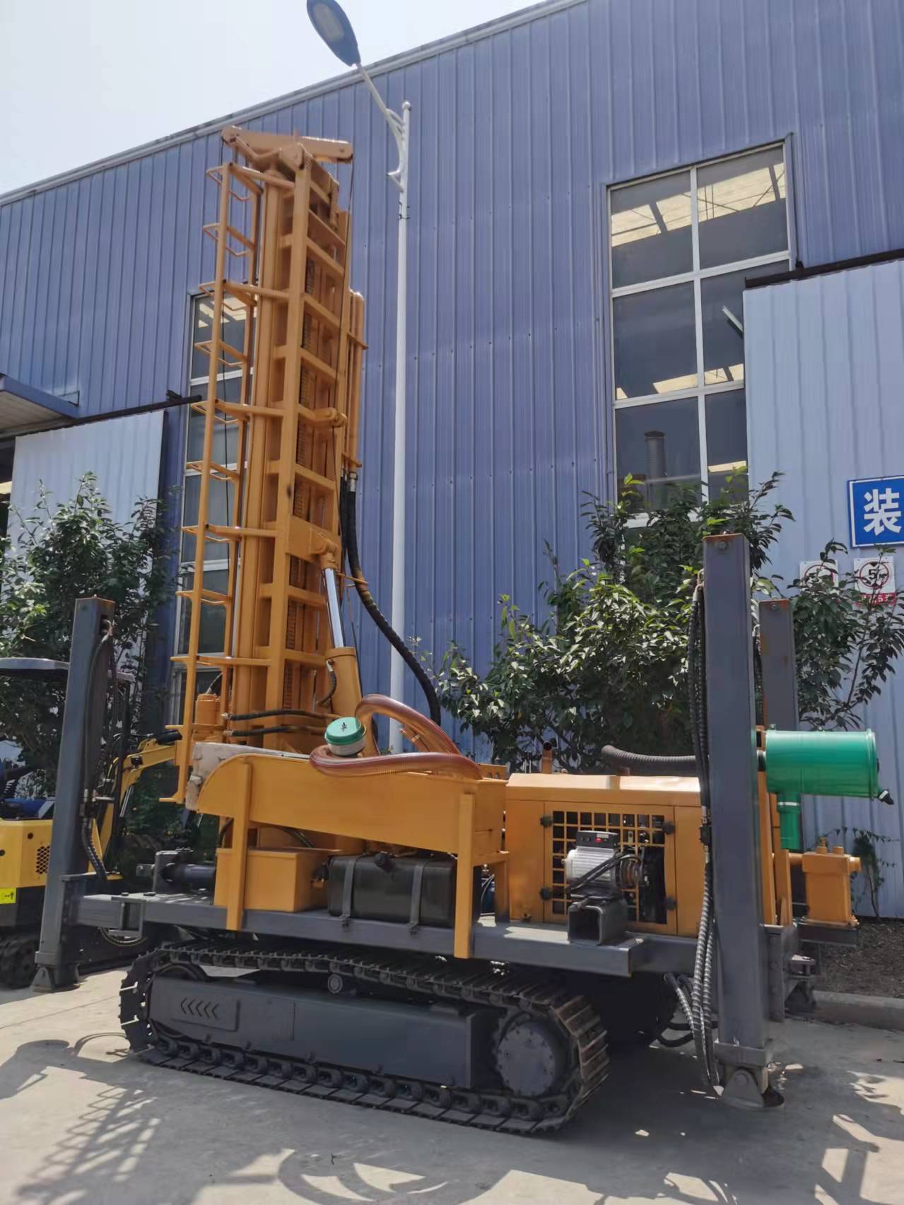 山东恒旺气动水井钻机,冲击式钻井机,农用打井设备