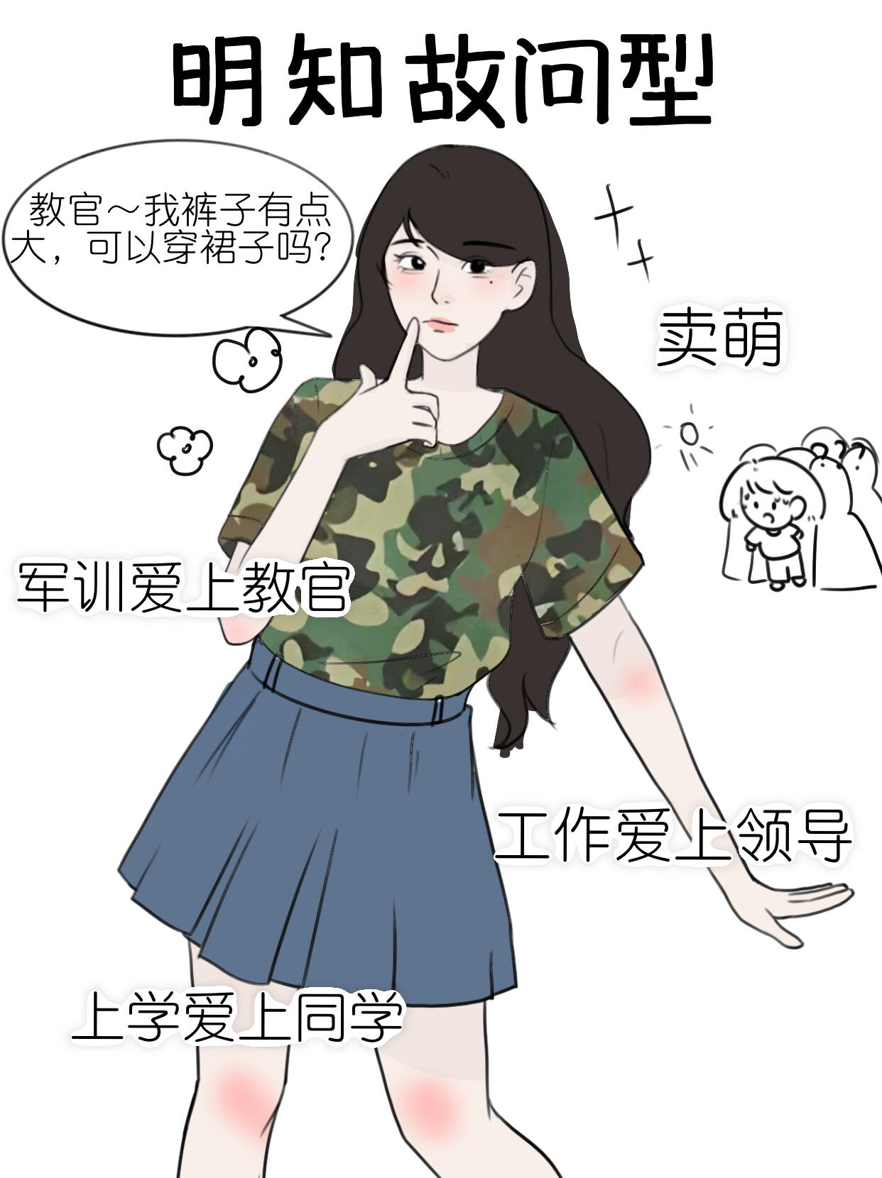 军训时候的各种类型太搞笑了