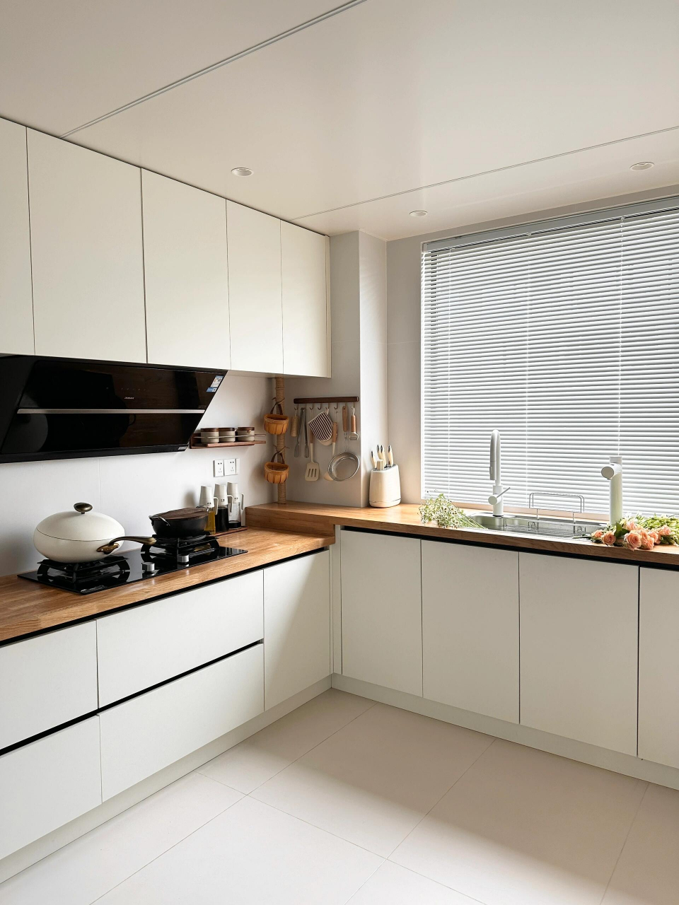 是我的得意之作6015  原木极简风厨房是整个装修的得意之作 动线