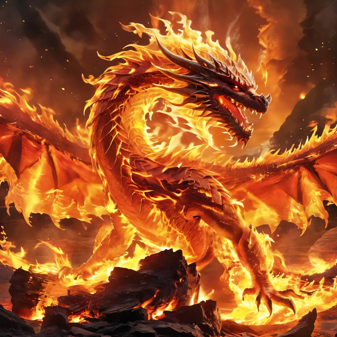 其中,最为人们所敬畏和传颂的,便是那传说中的火龙.