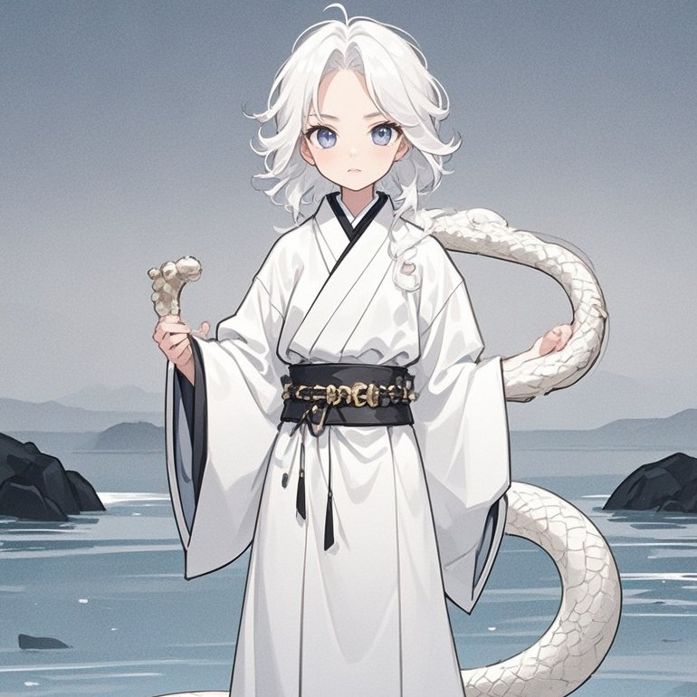 它十分贪婪残暴,九颗头颅分别伸到九座山上吃食,能