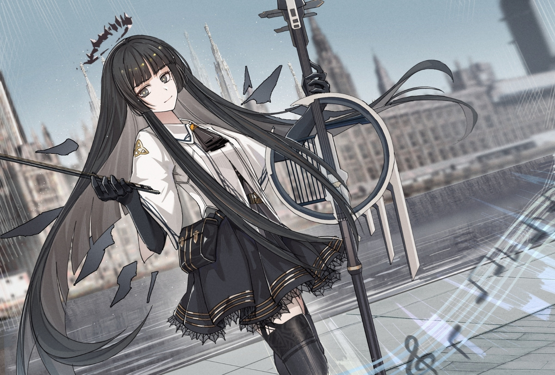 明日方舟的阿尔图罗,我永远喜欢黑长直小姐姐. #二次元美图