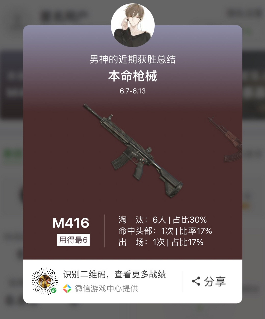 m16a4代言人震撼来袭@瞬狙爷说游戏 瞬狙孙,你怕了吗#和平精英