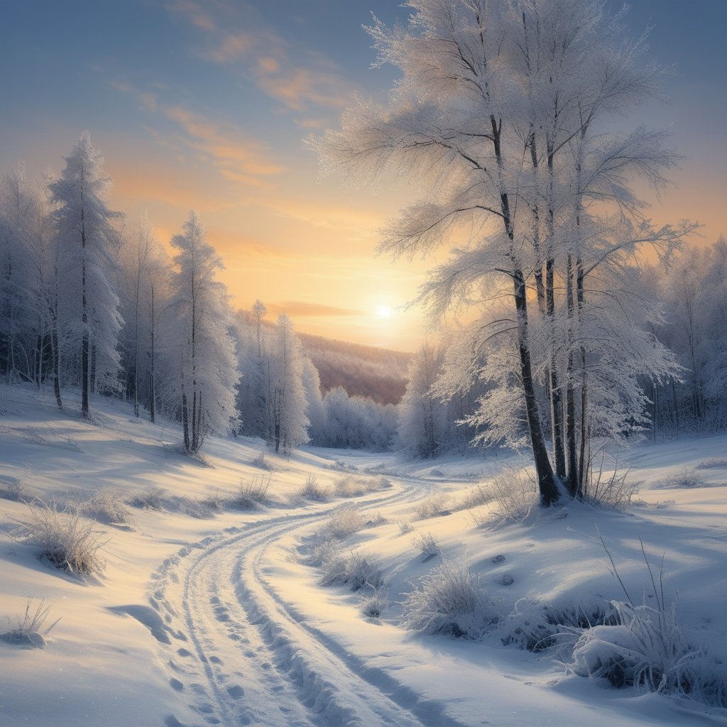 寒冬已至,雪景美不胜收.大地一片银装素裹,美得让人陶醉.