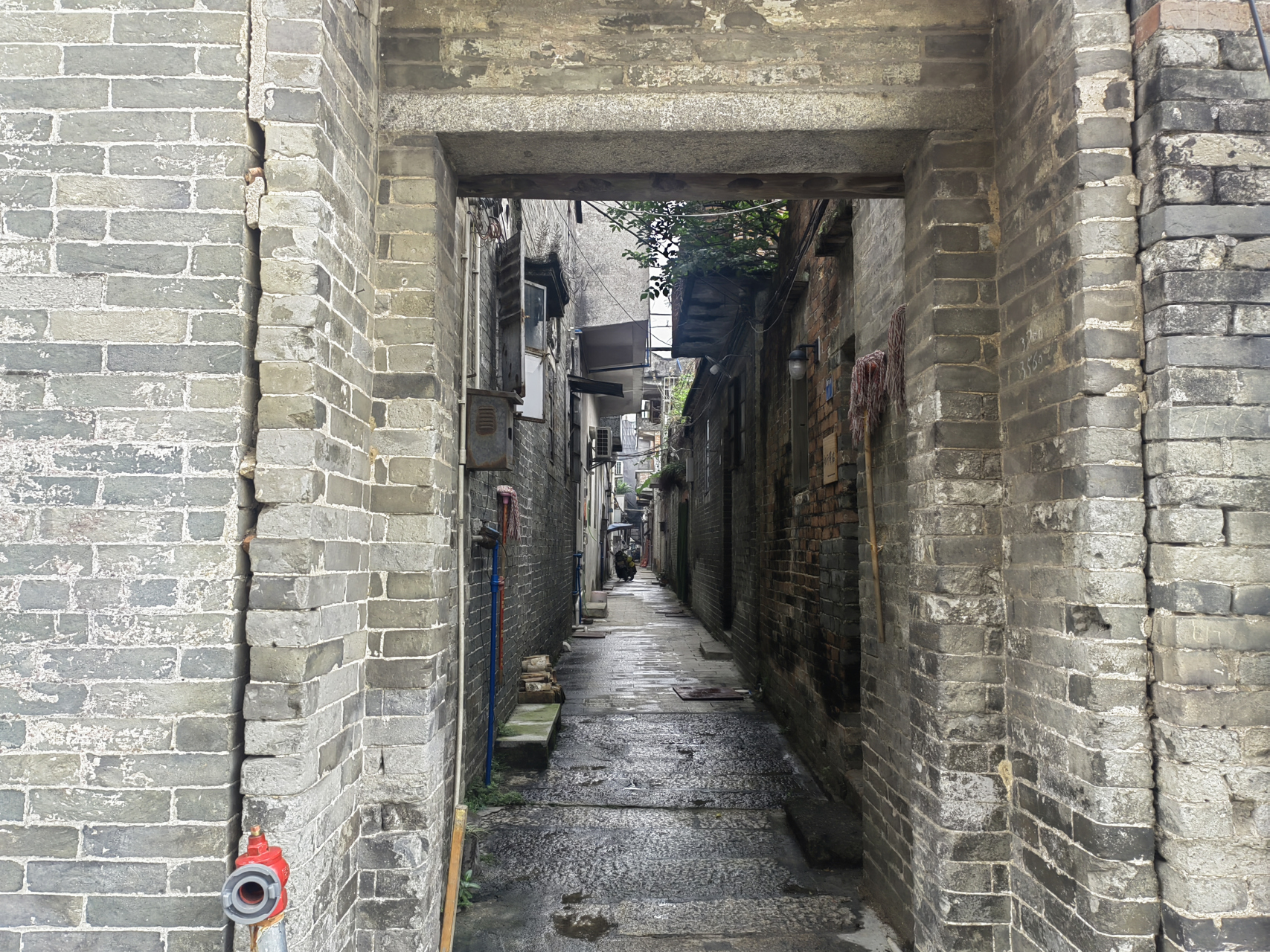 广州新塘瓜岭村古村落,广州唯一的水中碉堡