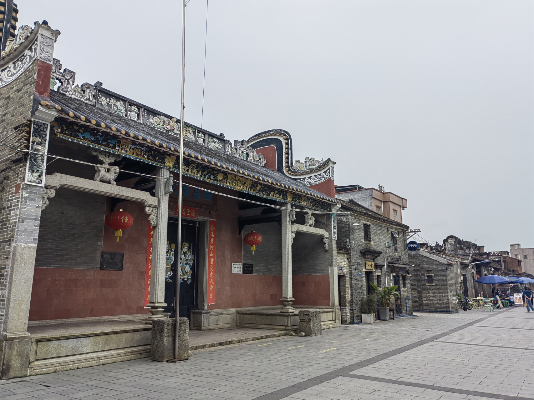 广州新塘瓜岭村古村落,广州唯一的水中碉堡