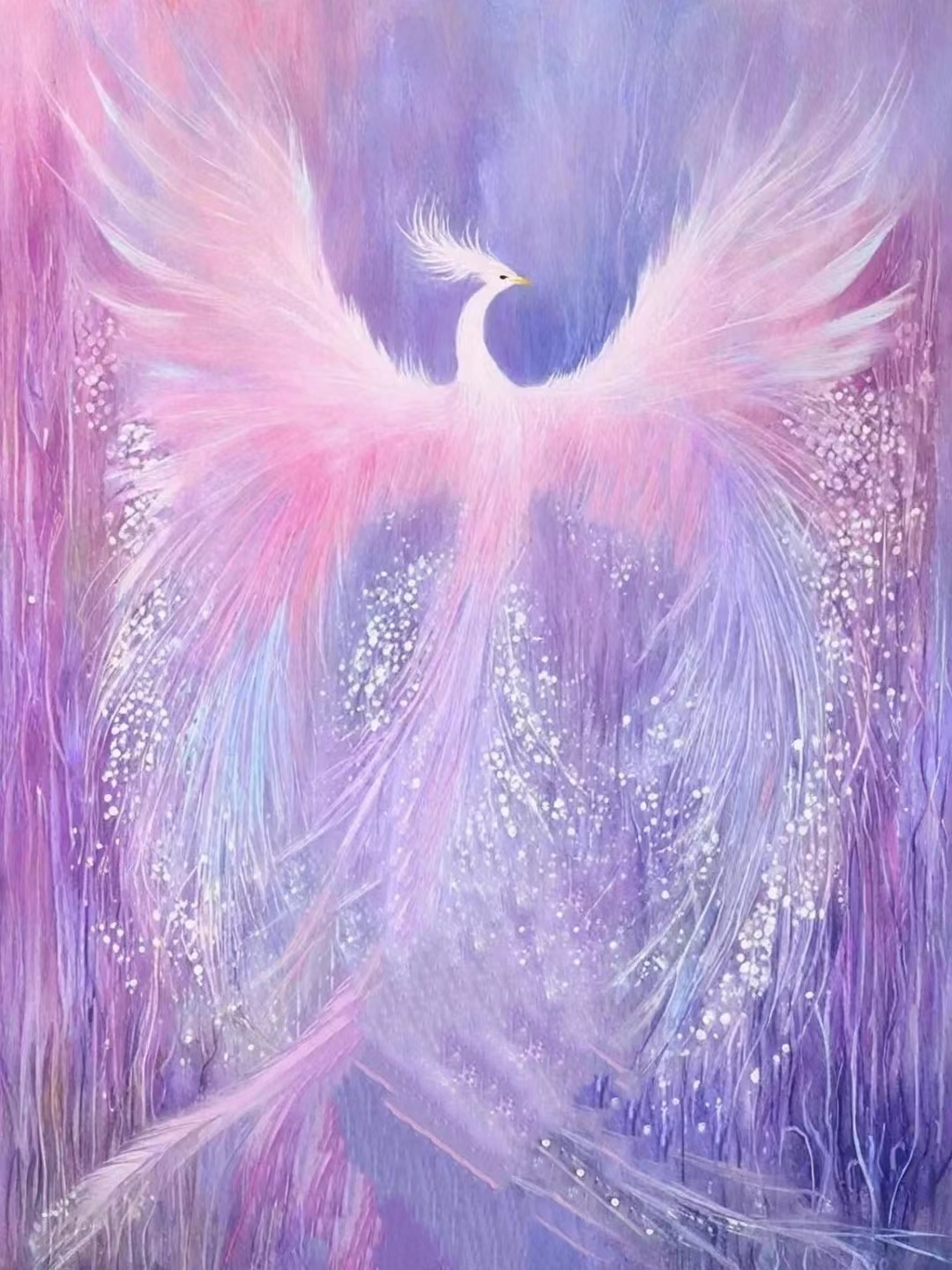 粉金色凤凰精美壁纸,捕捉梦幻瞬间,与粉翼天使共舞轻柔的旋律.