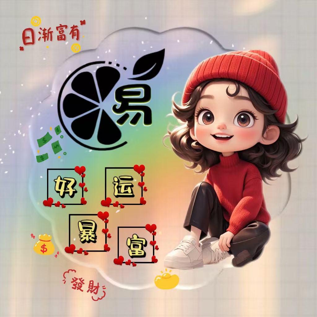 头像可以带来好运招财带有文字女生的旺财头像招财的头像女步姓头像