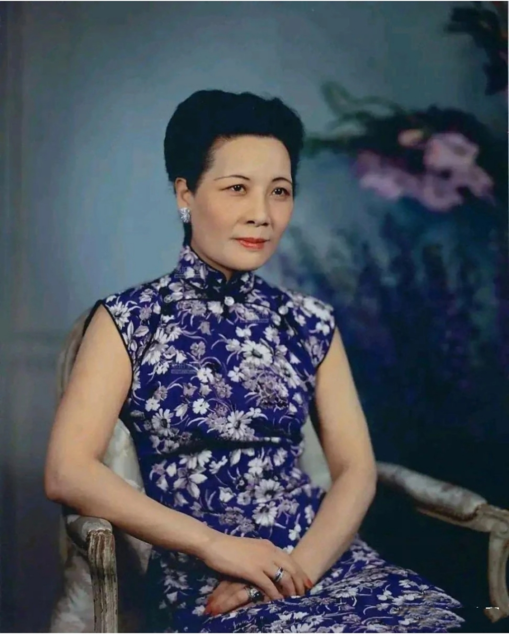 中国近代史相当有名气的女人,从年轻美到晚年的宋美龄,一辈子都精致的