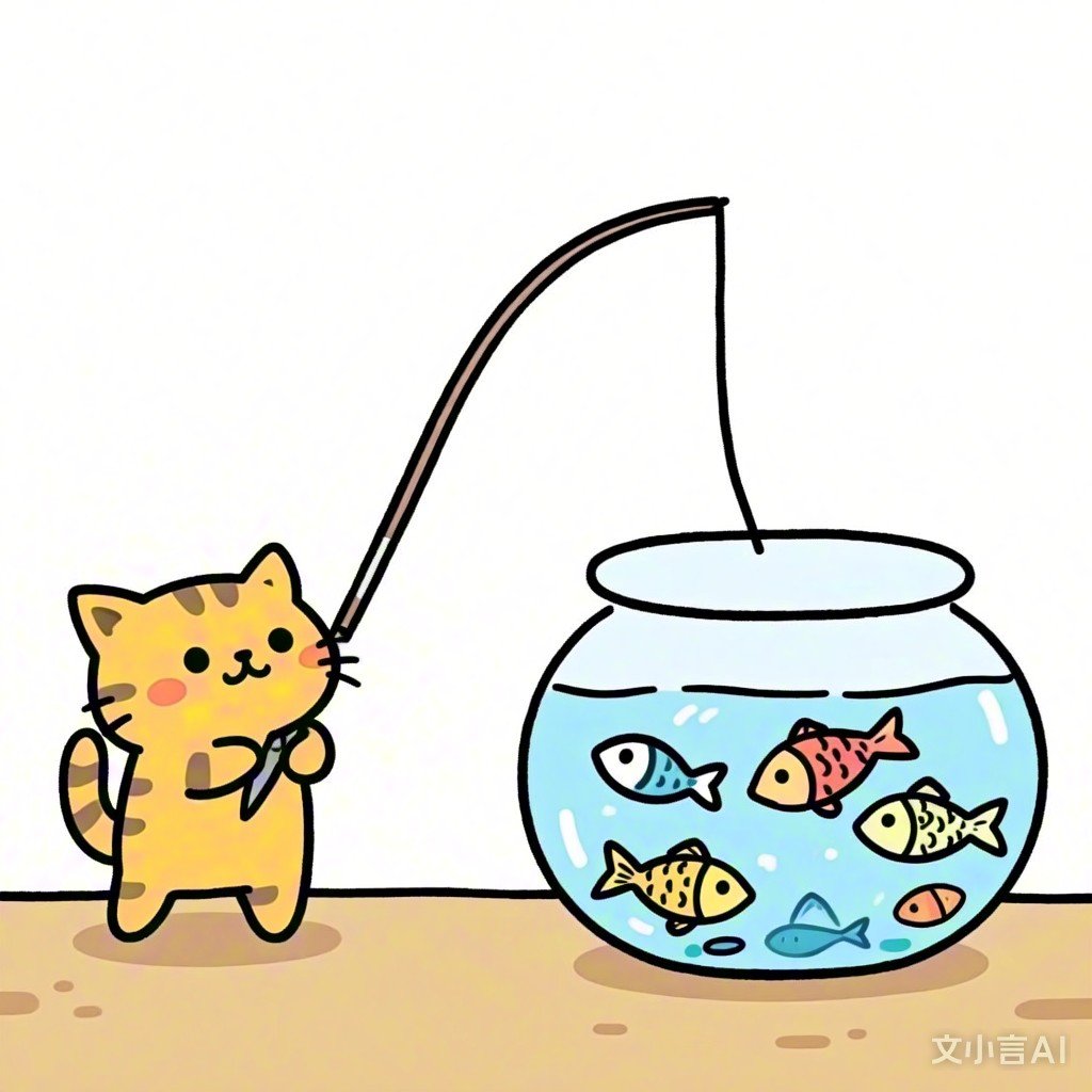 小猫钓鱼,猫警官,被卡住的 都是以前做的老图了#简笔胖猫#