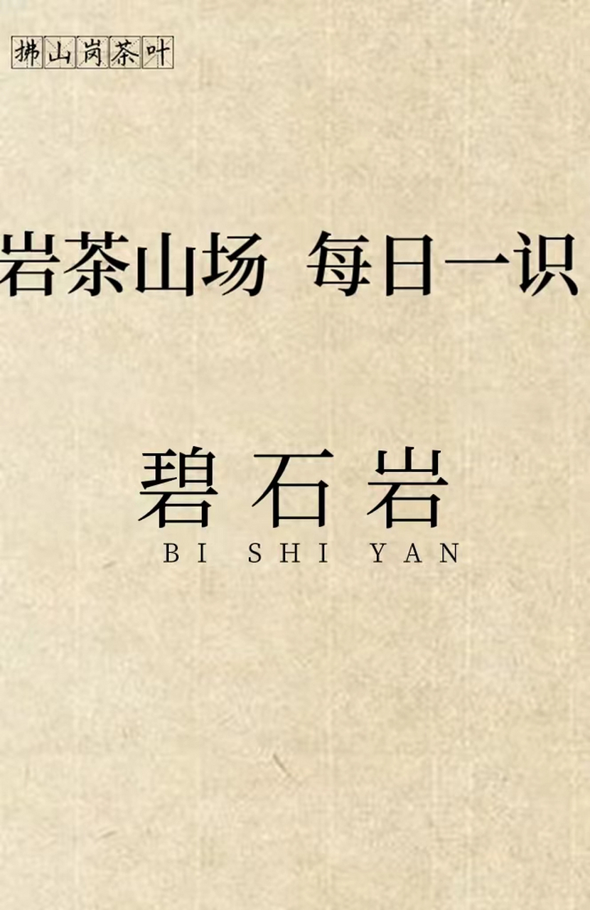 岩茶山场   第二十二期 碧石岩 碧石岩为武夷山九十九名岩之一,岚光