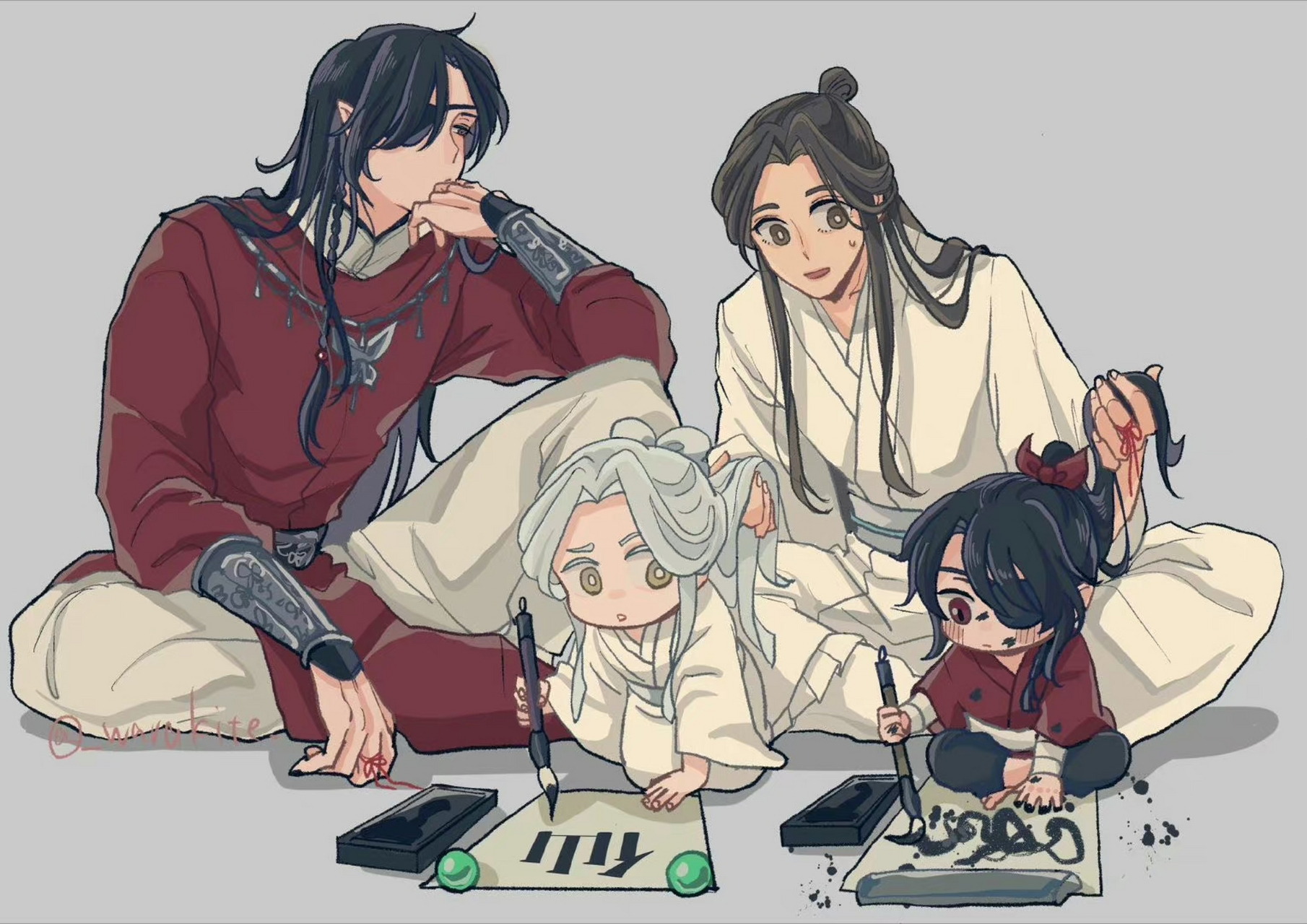 好可爱哈哈哈哈#天官赐福# #分享图片