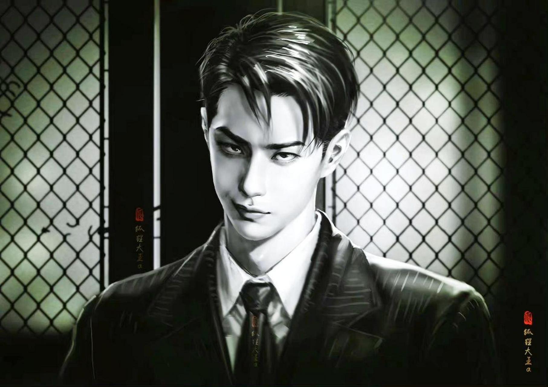 漫画里出来的 痞帅#王一博# 绝了……@uniq王一博