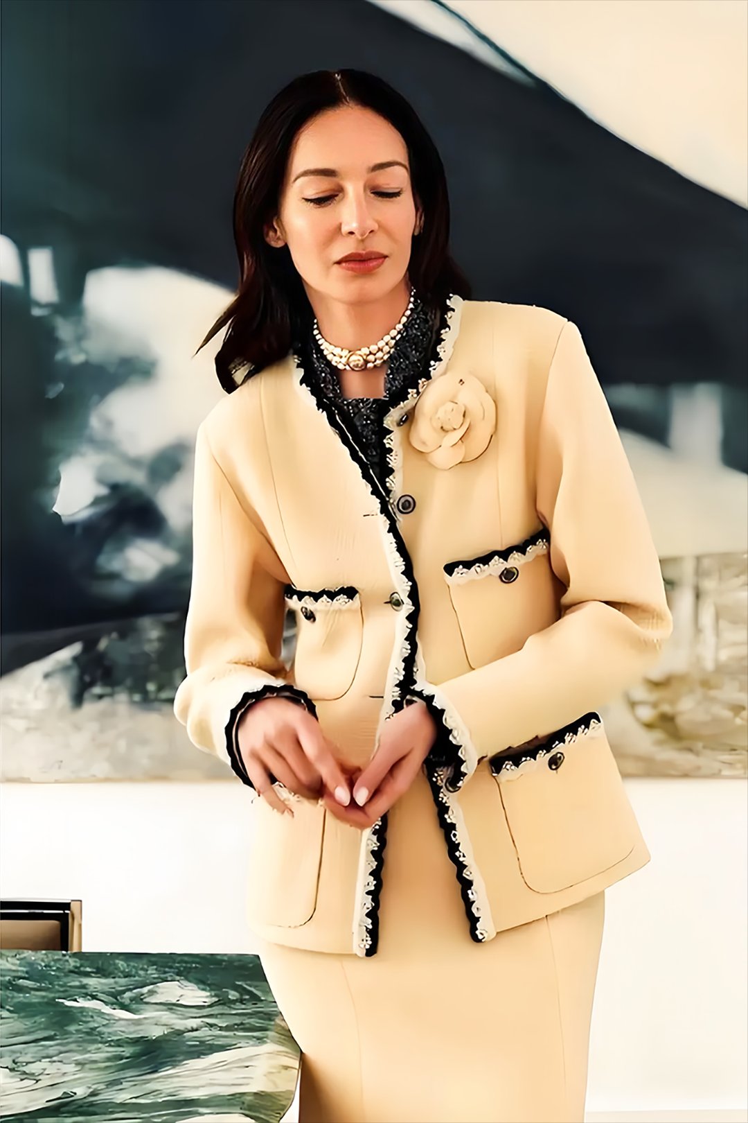 香奈儿试衣模特amanda sanchez#时尚穿搭# #时尚街拍