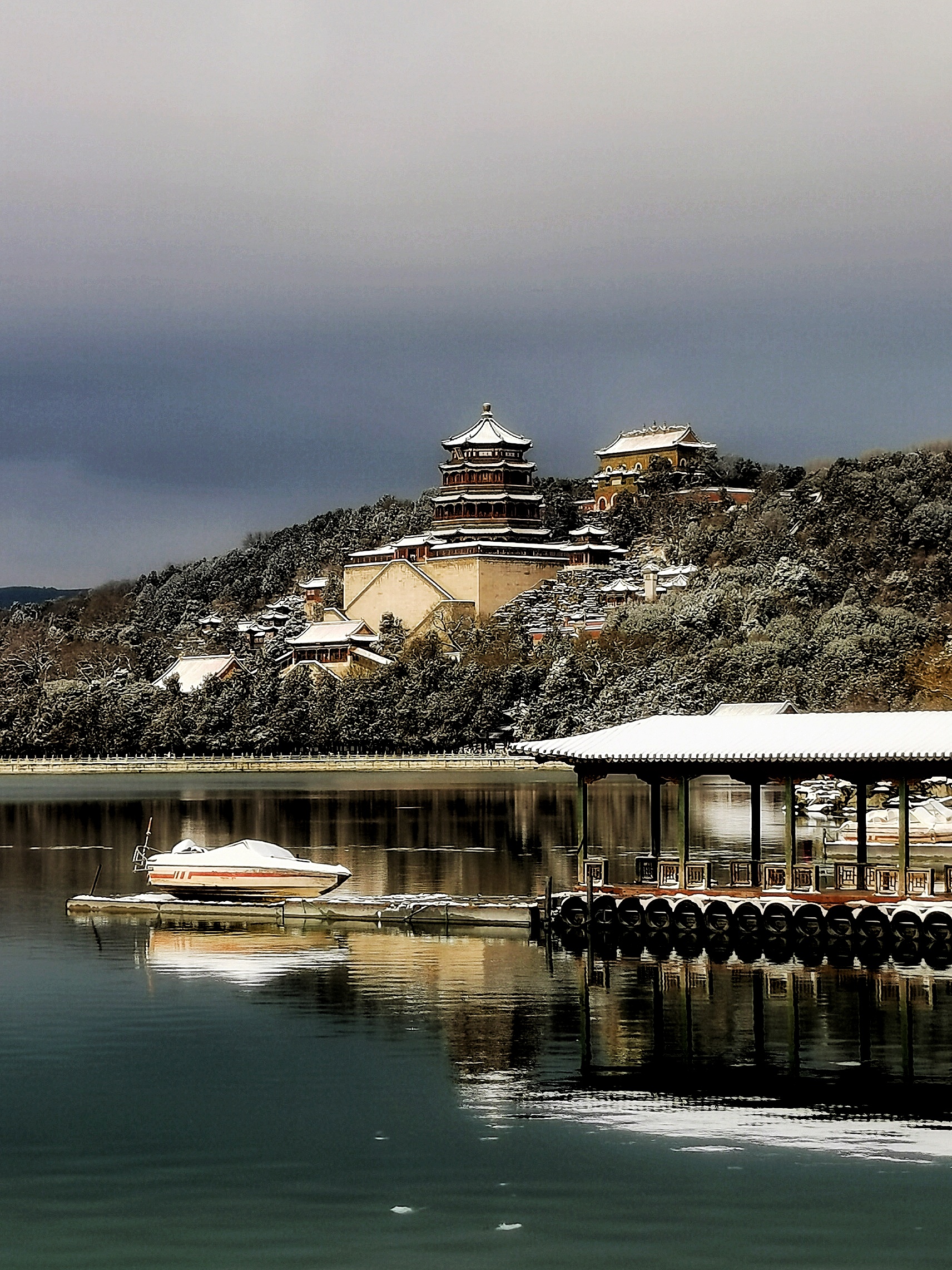 北京下雪的照片图片