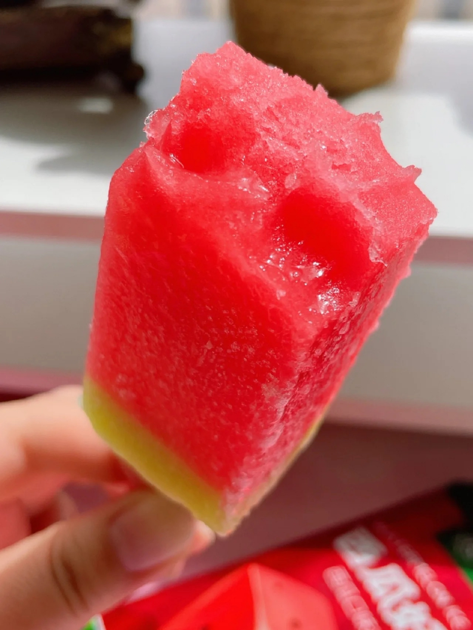 沙瓤的西瓜电 雪糕,已经流口水了