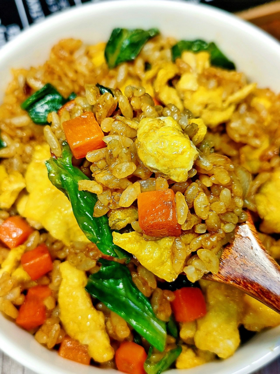 好吃的青菜蛋炒饭,好吃到舔盘!