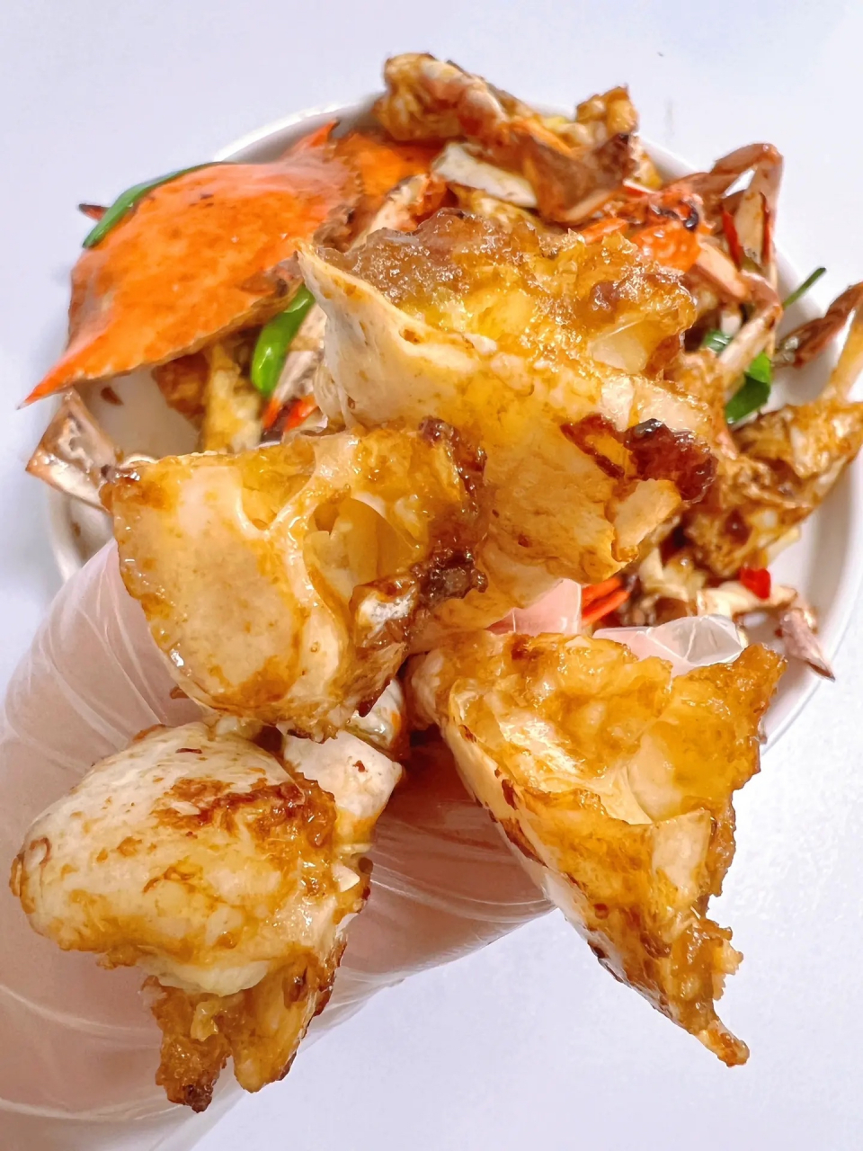 简简单单家常葱姜炒蟹0215