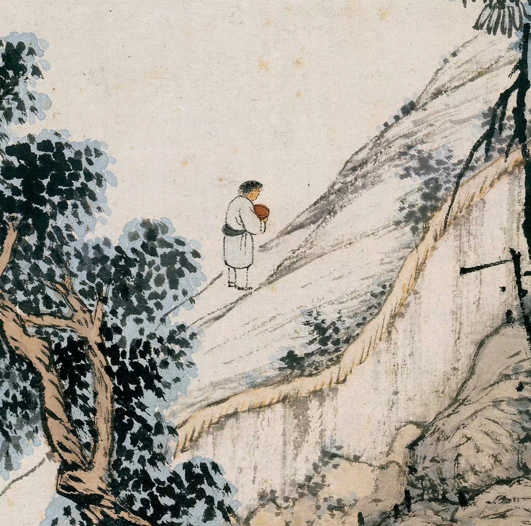 明·沈贞竹炉山房图 《明沈贞竹炉山房图》是明代沈贞创作的纸本设色