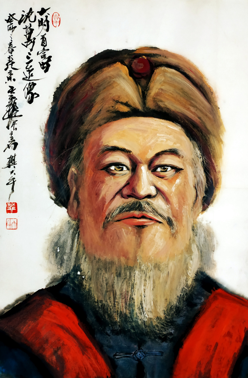 大明首富沈万三画像,樊大牛(中国画,纸本,画心70✘40)﻿﻿﻿ 