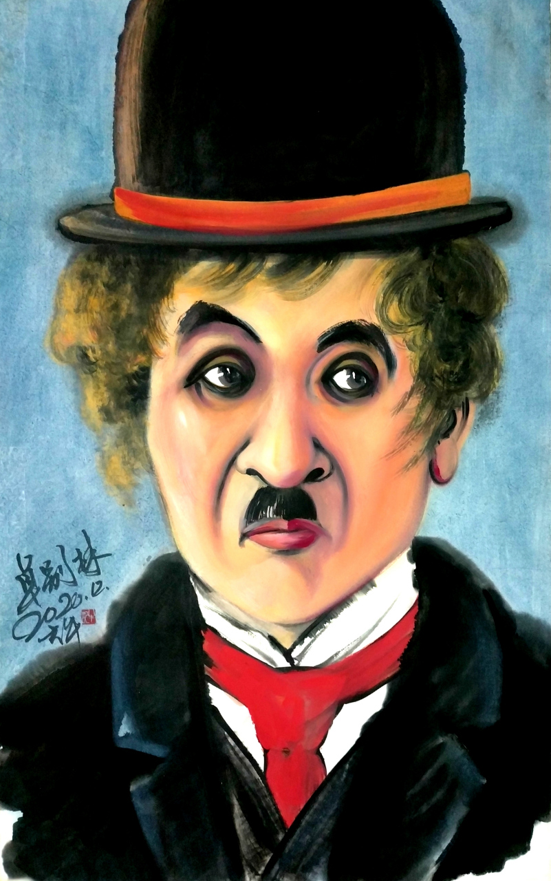 卓别林画像樊大牛