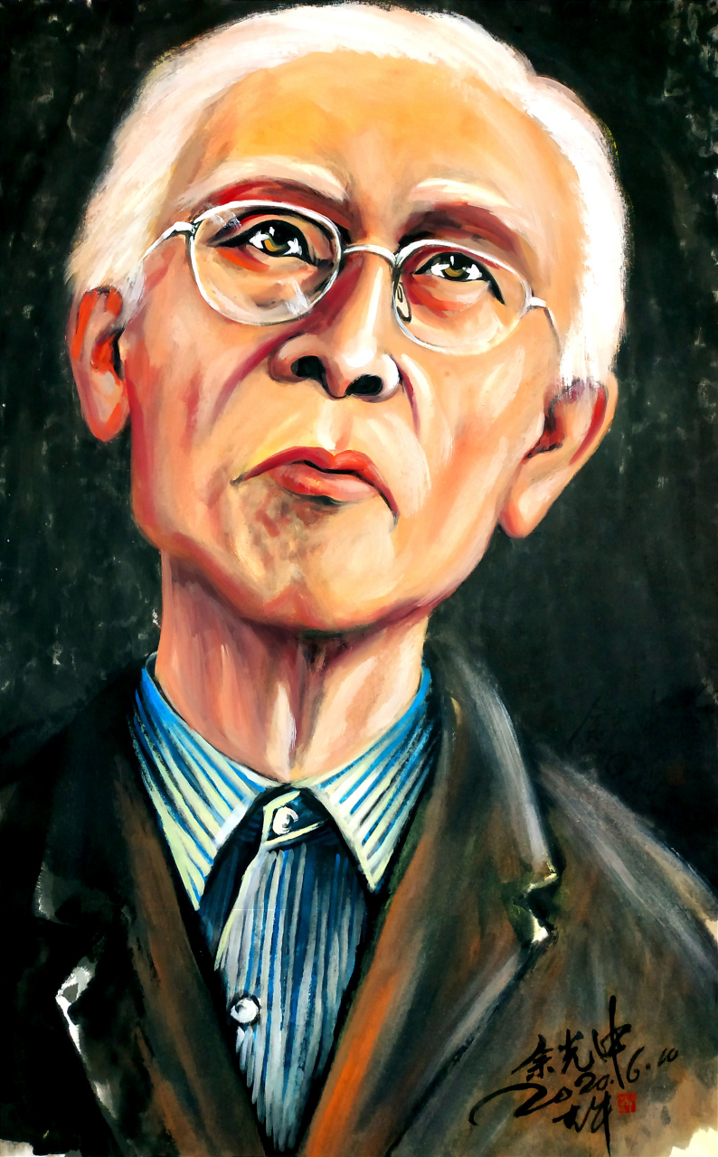 余光中,樊大牛人物画像工作室 纸本画心(967260) [棒棒糖][棒棒糖]