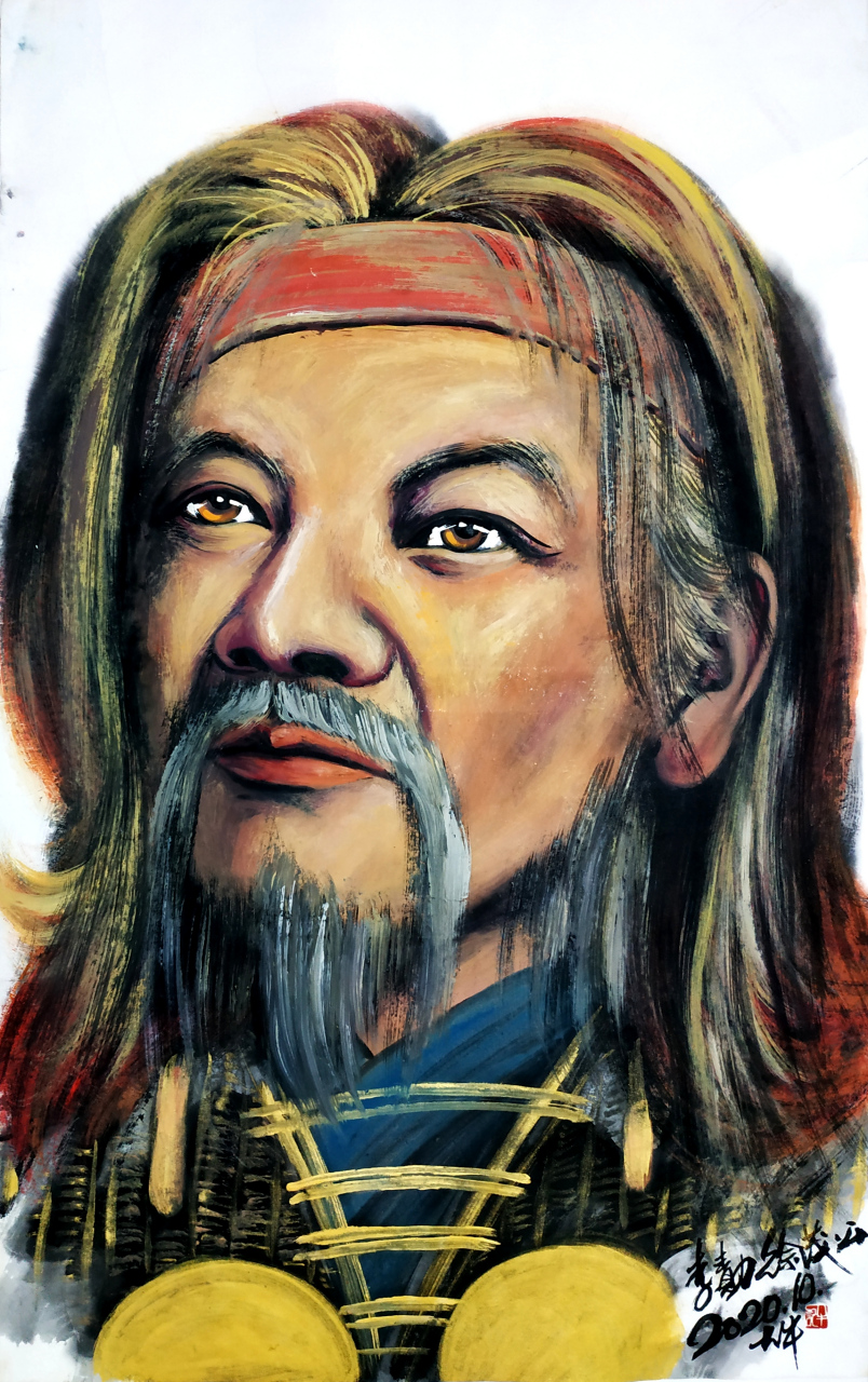 徐茂公李勣画像,樊大牛(中国画徐茂公李勣画像,樊大牛(中国画,纸本