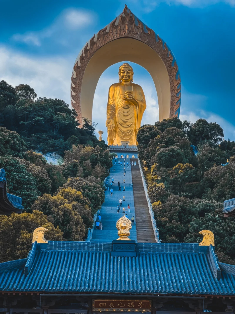 世界上最高的黄金佛像    江西东林大佛 国内唯一没有商业痕迹的寺庙