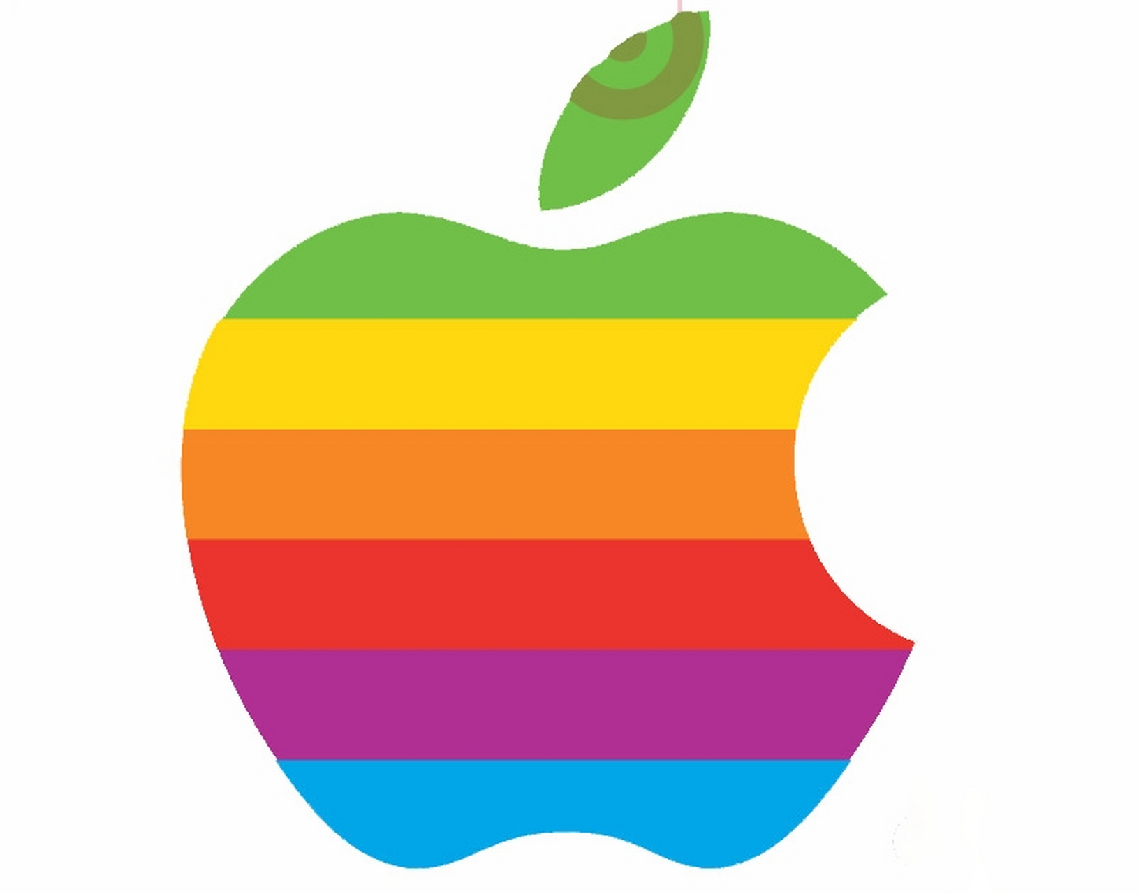 苹果公司的第一个标志与现在的标志  9604穿越时光的苹果logo