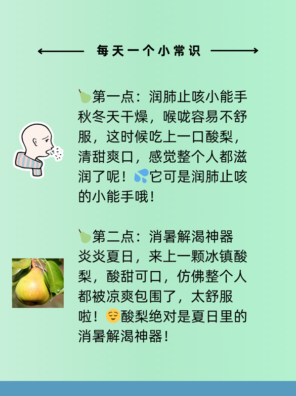 酸梨的功效与作用图片