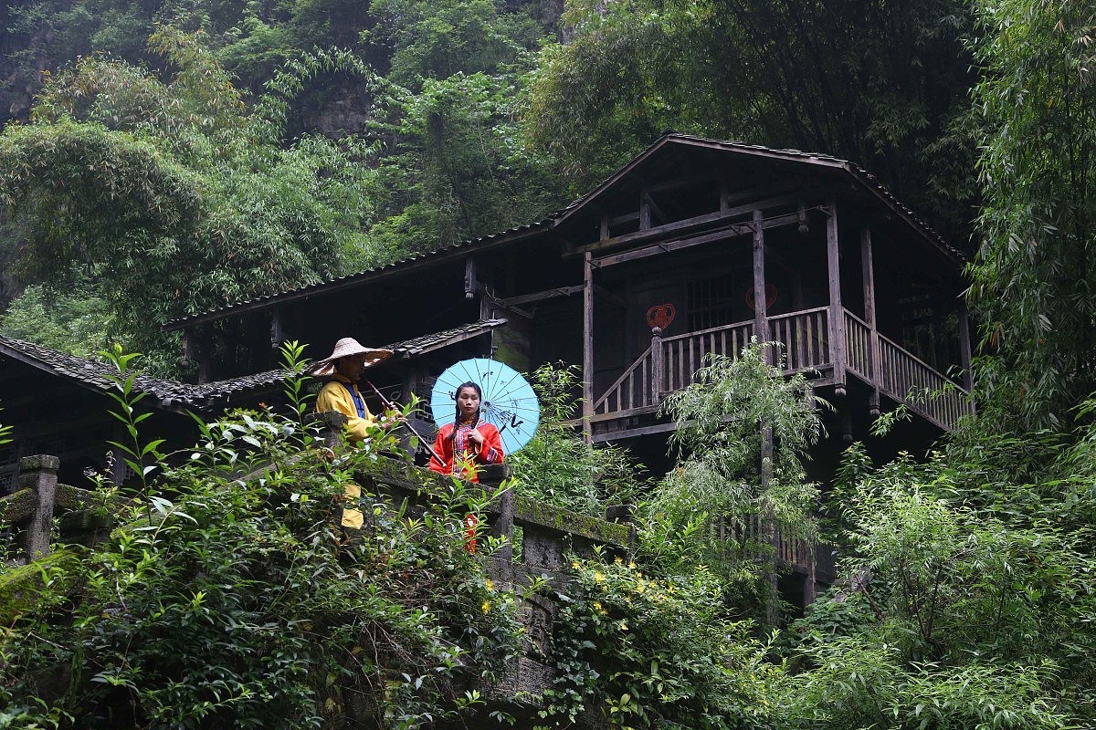 梁平滑石古寨玩耍项目图片