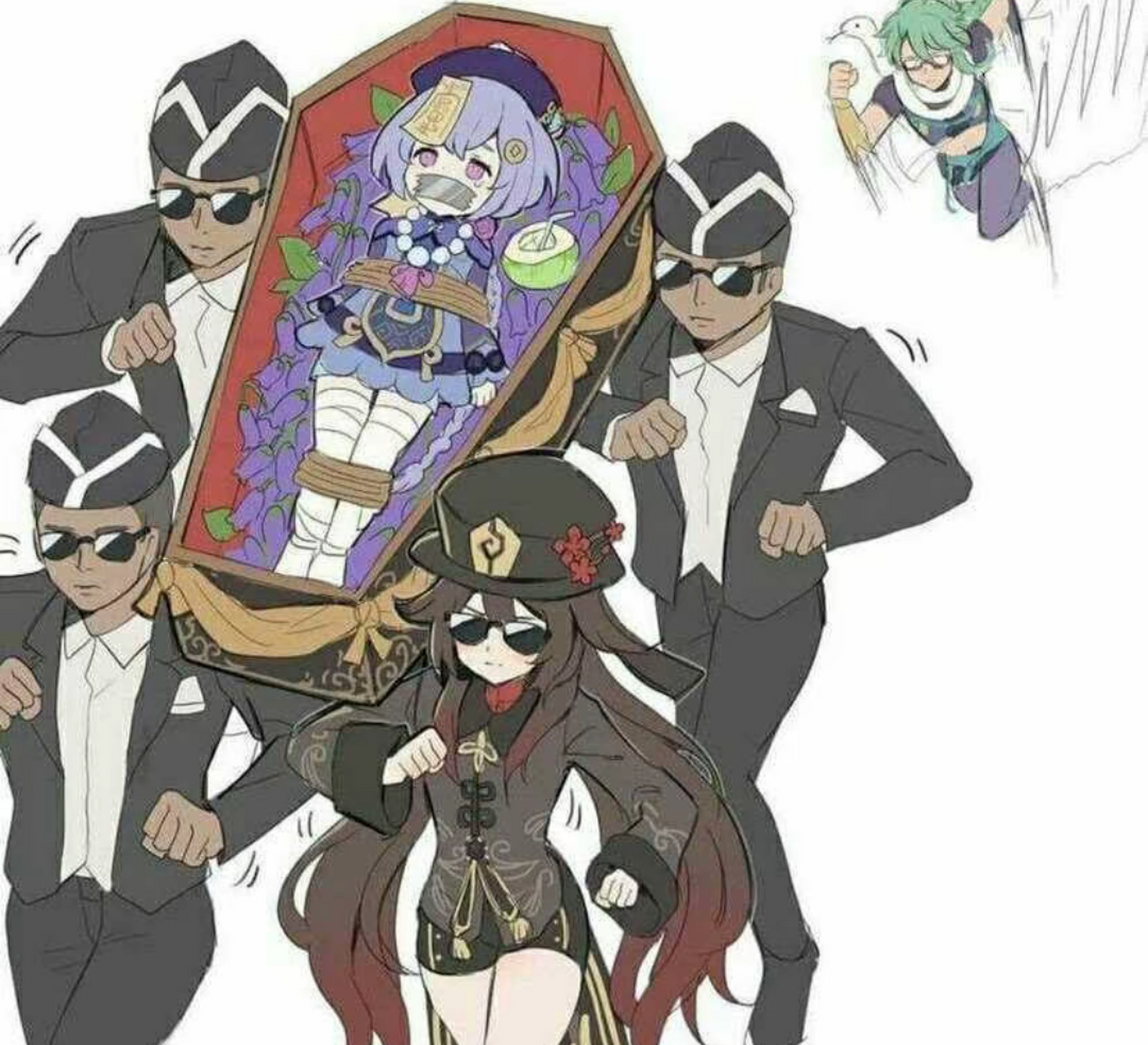 原神里的黑人抬棺 #二次元美图