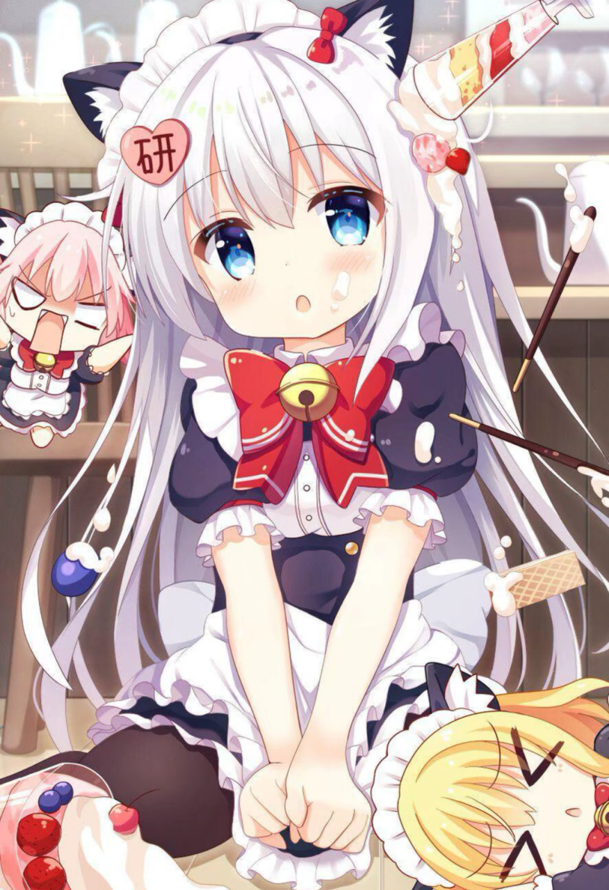 谁偷喝的牛奶 #二次元美图