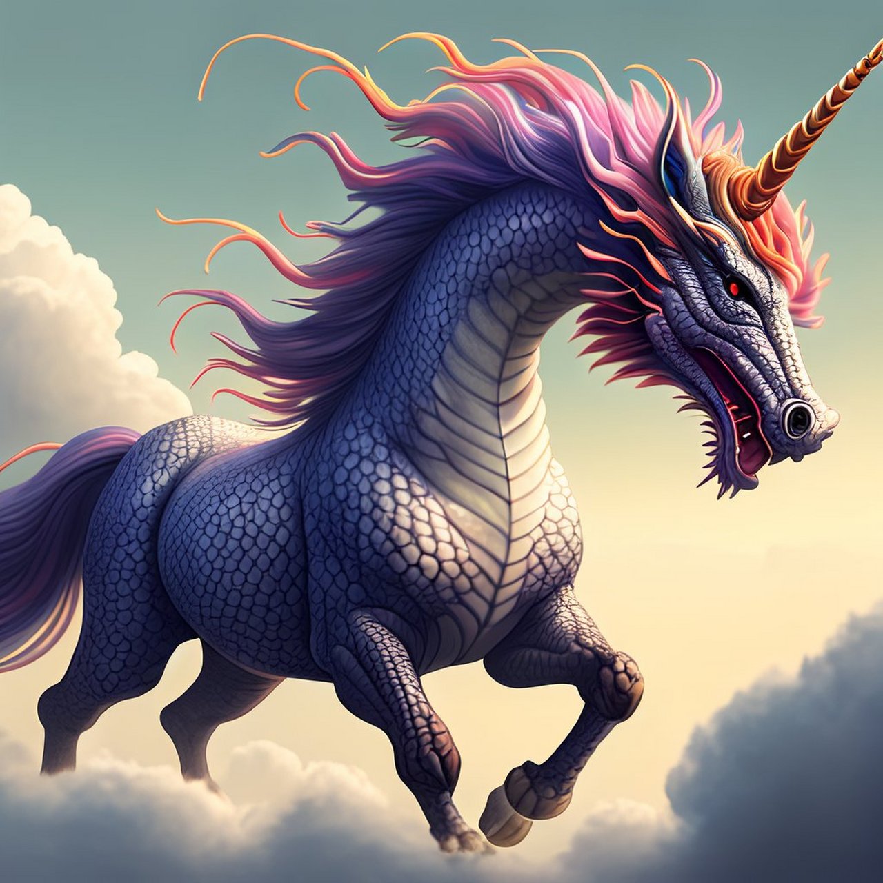 这个ai说麒麟给我画独角兽 #ai# 原创