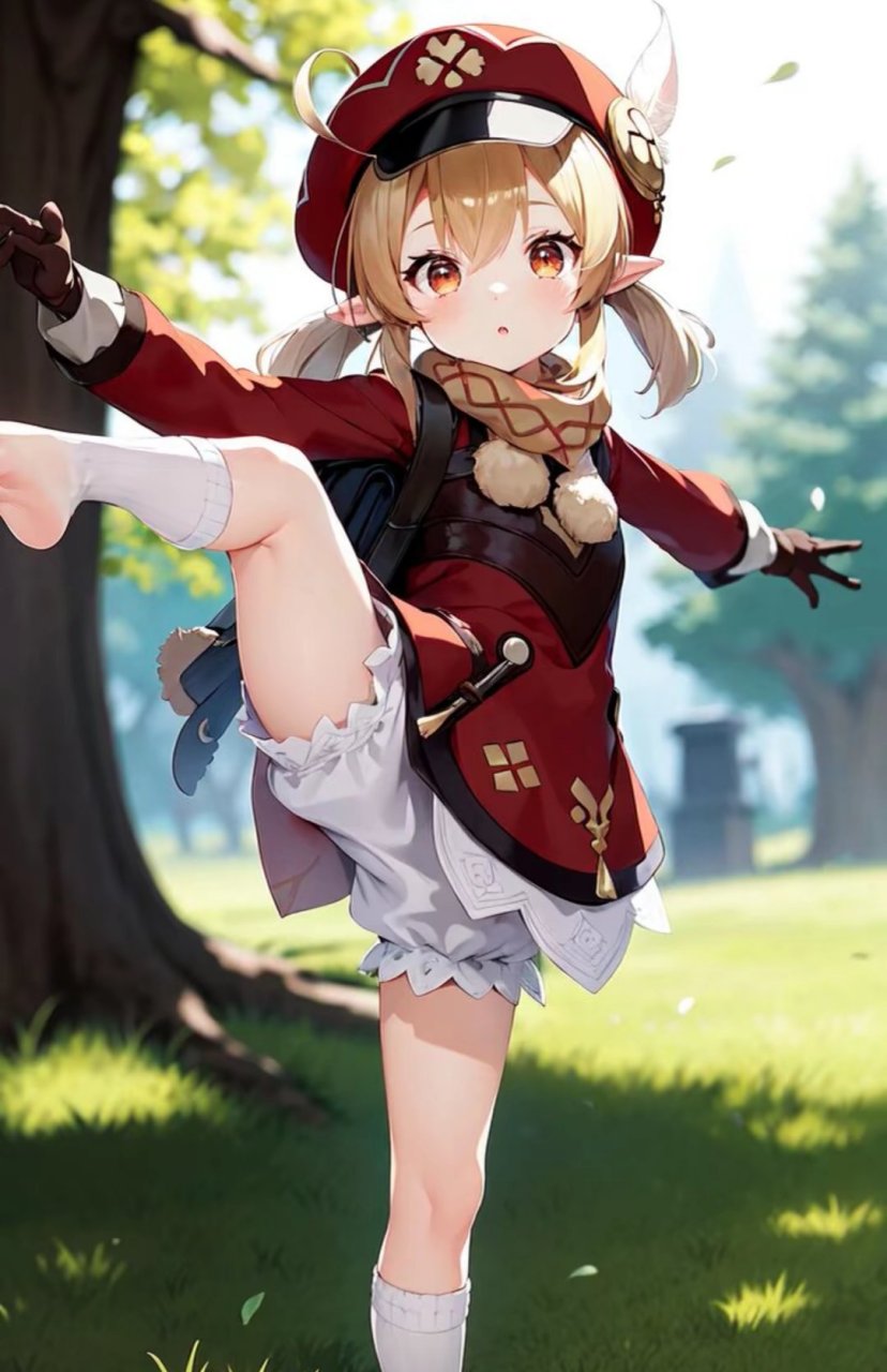 可莉在练舞 #二次元美图